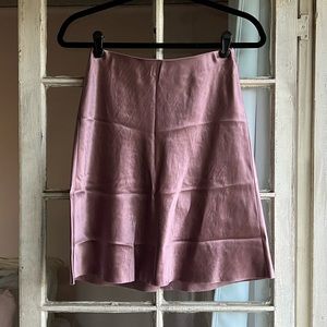 Vince Pink A-Line Short Slip Skirt